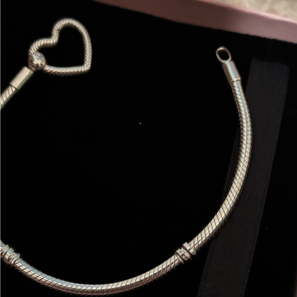 Pandora Silver Heart Charm Bracelet - Picture 3 of 3